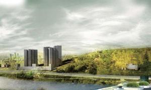 福建永安市燕江生態(tài)步行浮橋