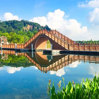 蓮花水鄉(xiāng)景觀浮橋