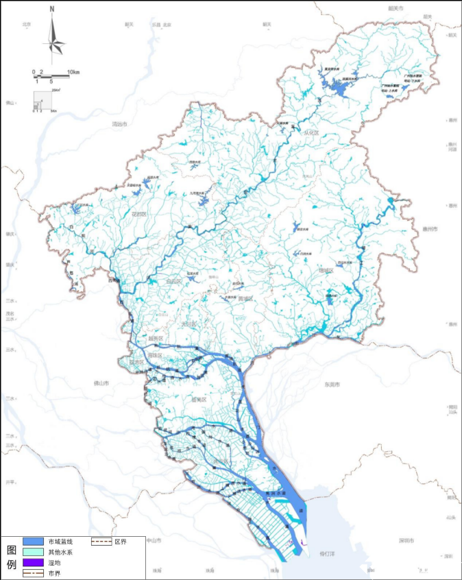 廣州市水系分布圖