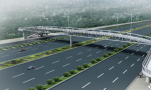 鋁合金桁架人行天橋的結構設計